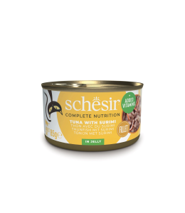 Schesir Complete & Balance Cat Nutrition Cat Wet Food In Jelly Cantuna With Surimi 85g